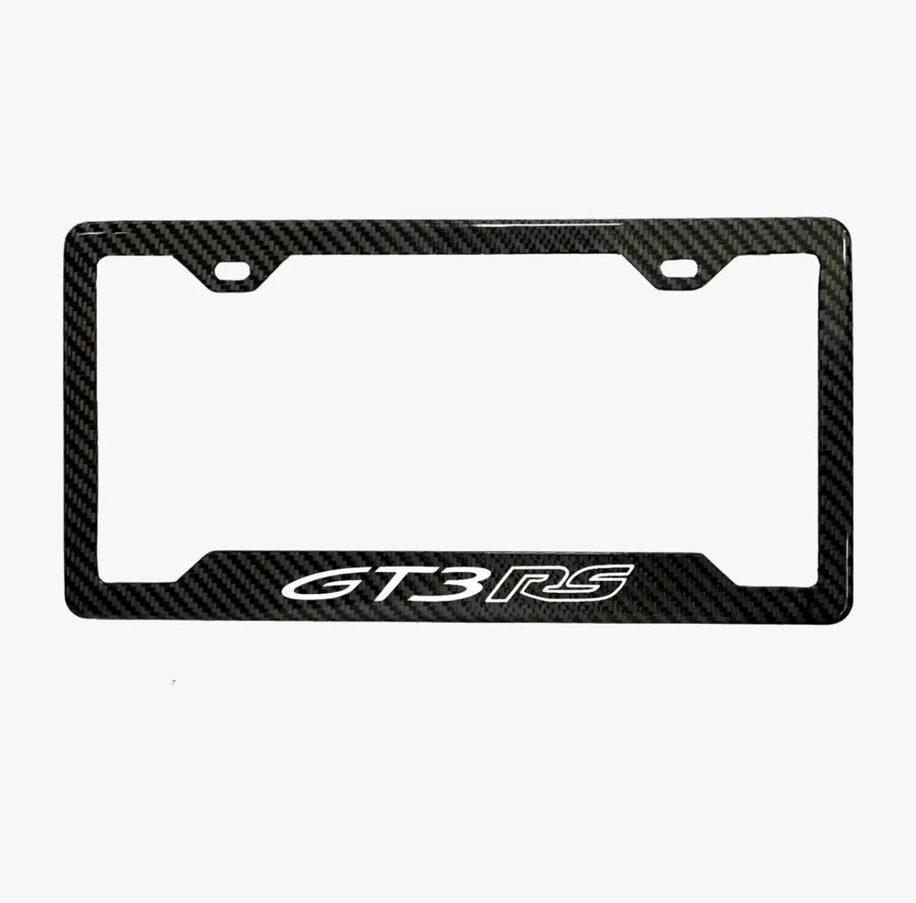 PORSCHE GT3RS 100% REAL CARBON FIBER CAR LICENSE PLATE FRAME