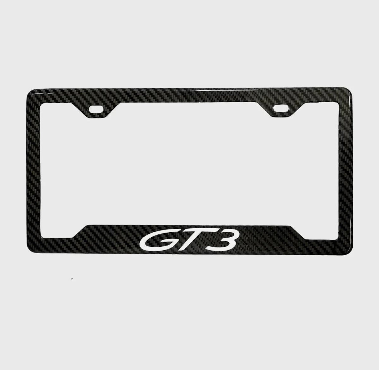 PORSCHE GT3 100% REAL CARBON FIBER CAR LICENSE PLATE FRAME