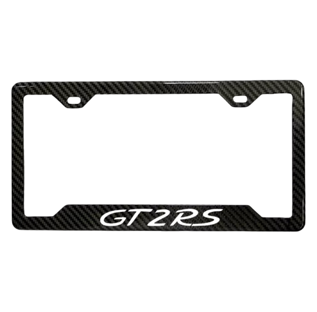 PORSCHE GT2RS 100% REAL CARBON FIBER CAR LICENSE PLATE FRAME
