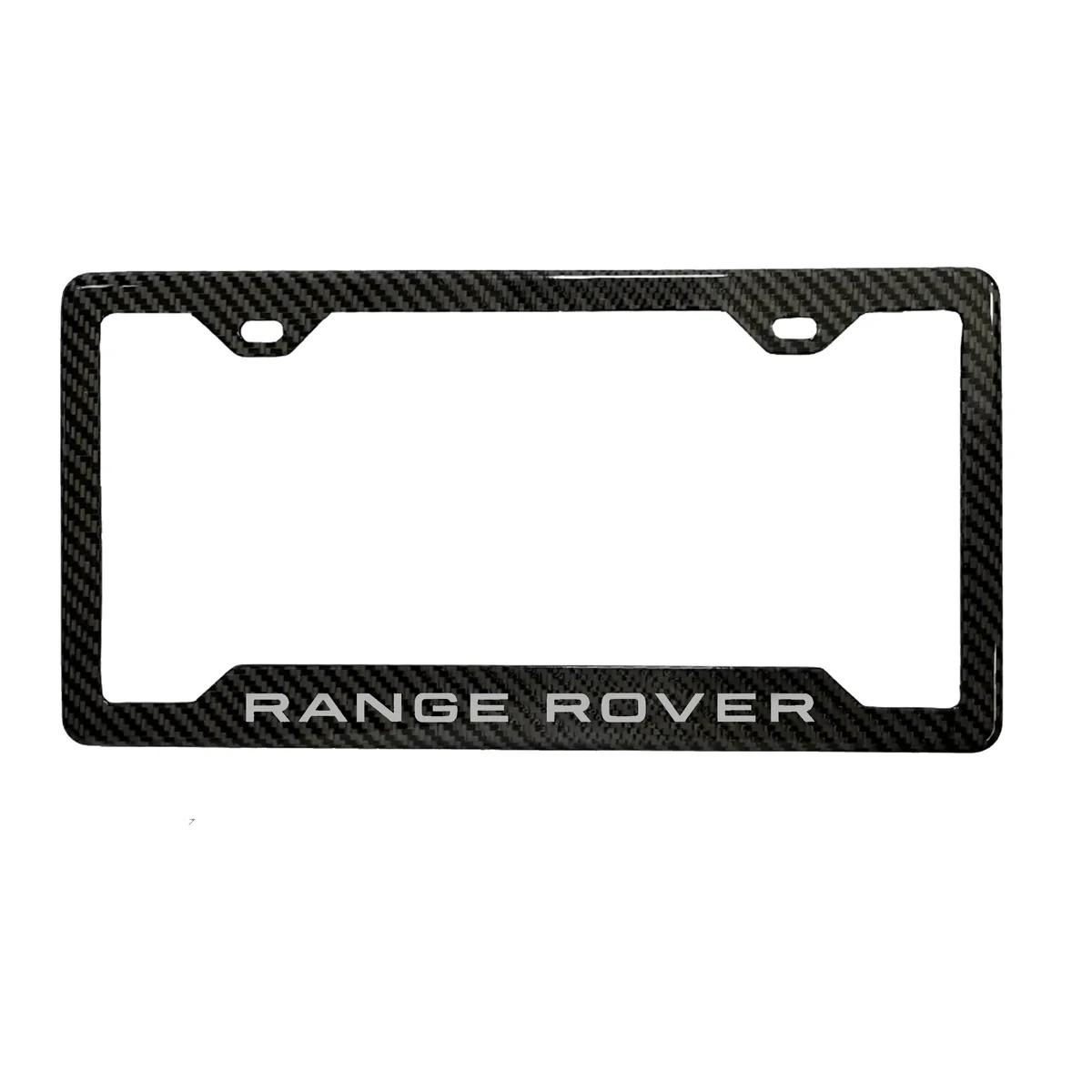 RANGE ROVER 100% REAL CARBON FIBER CAR LICENSE PLATE FRAME