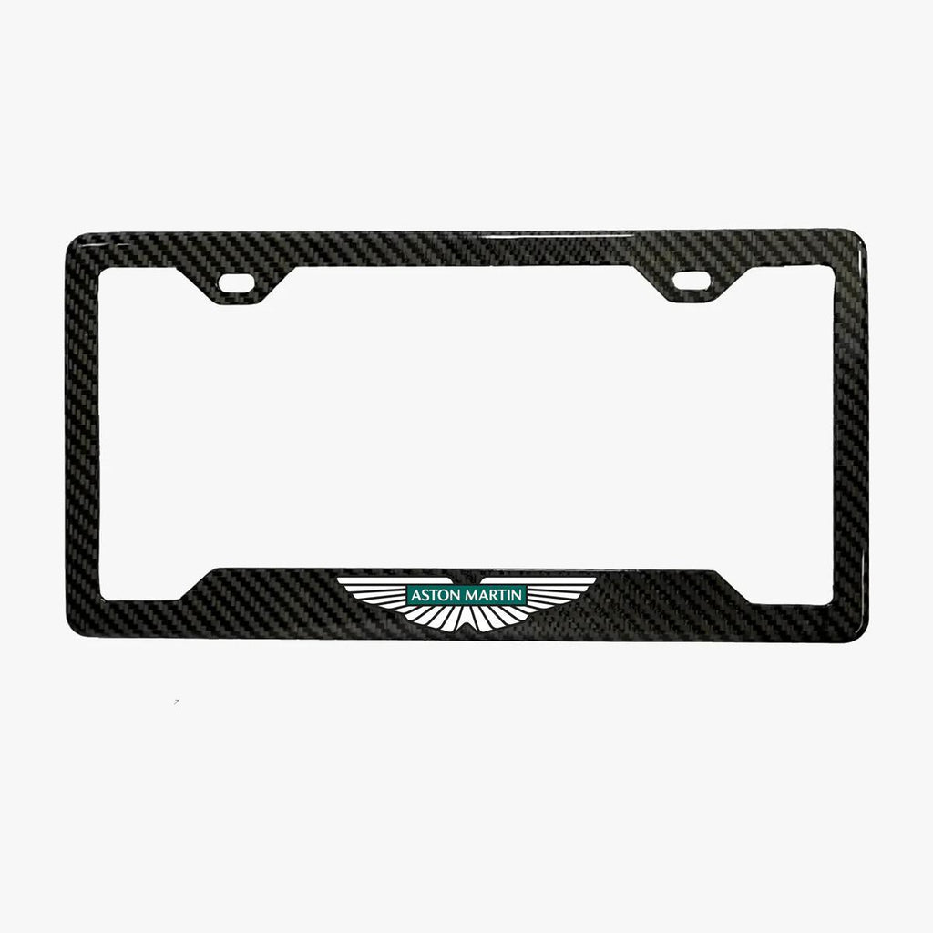 ASTON MARTIN 100% REAL CARBON FIBER LICENSE PLATE FRAME