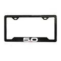 Mustang 5.0 Real Carbon Fiber License Plate Frame