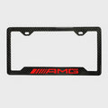AMG 100% REAL CARBON FIBER CAR LICENSE PLATE FRAME