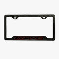AMG 100% REAL CARBON FIBER CAR LICENSE PLATE FRAME