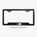 BMW M 100% REAL CARBON FIBER CAR LICENSE PLATE FRAME