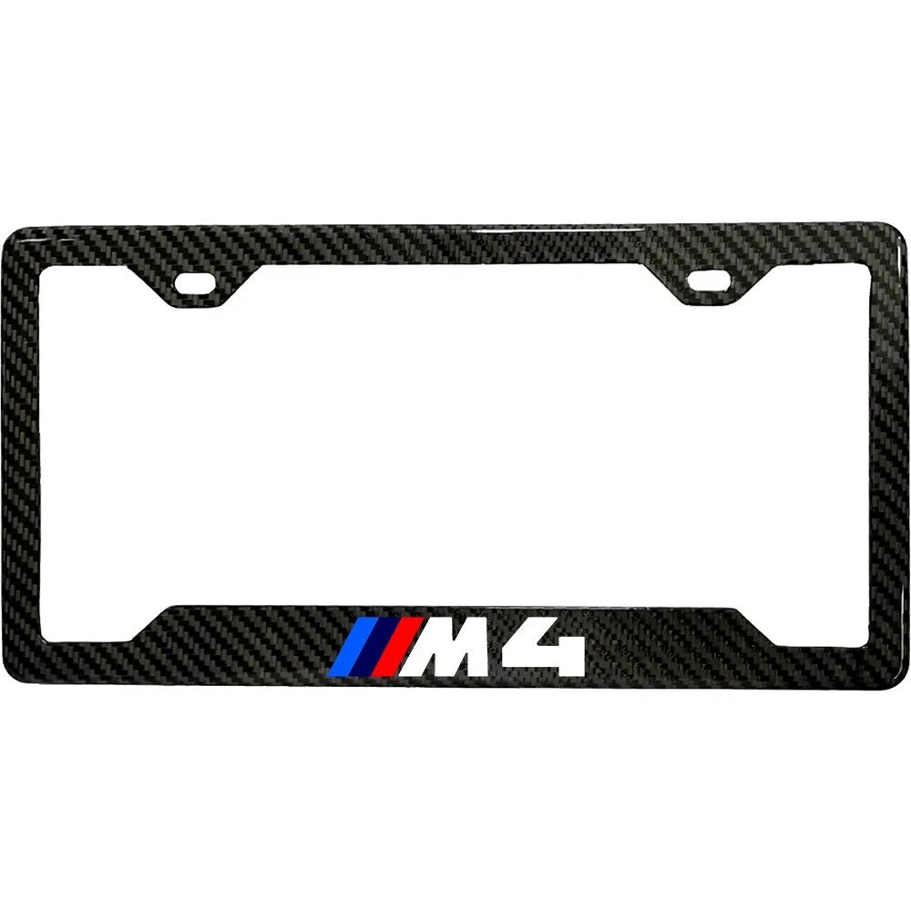 BMW M4 100% REAL CARBON FIBER CAR LICENSE PLATE FRAME