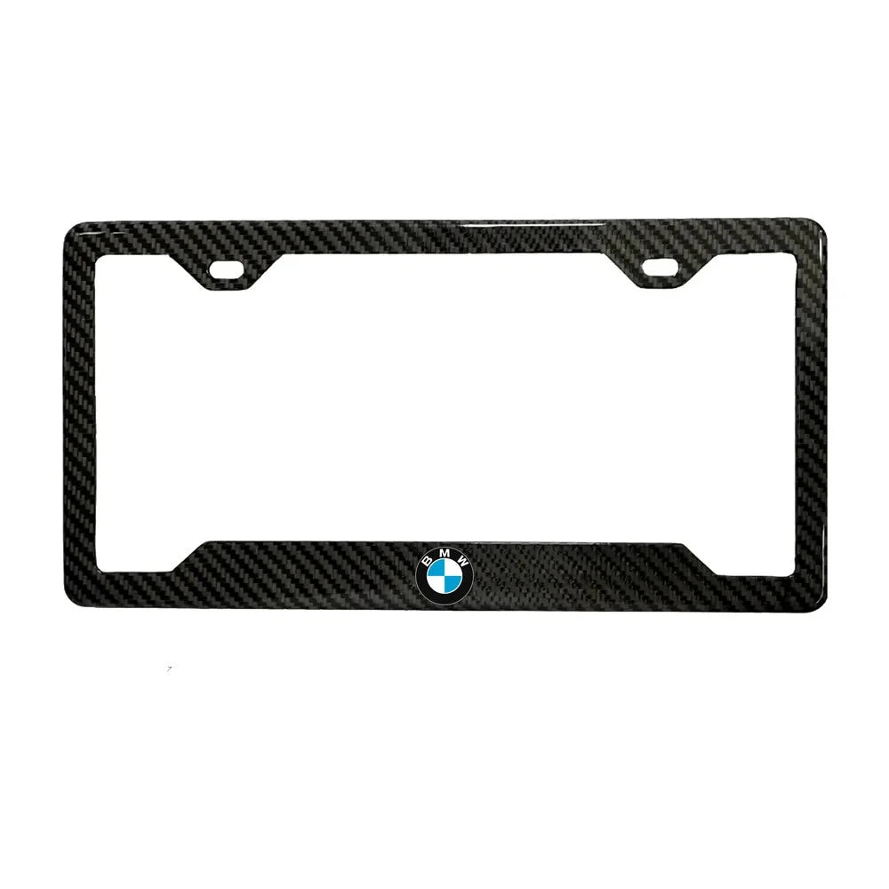 BMW 100% REAL CARBON FIBER CAR LICENSE PLATE FRAME