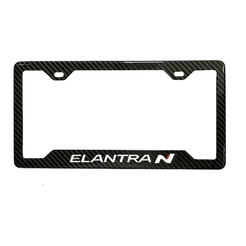 ELANTRA N 100% REAL CARBON FIBER CAR LICENSE PLATE FRAME