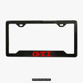 VW GTI 100% REAL CARBON FIBER CAR LICENSE PLATE FRAME