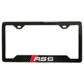 AUDI RS6 100% REAL CARBON FIBER CAR LICENSE PLATE FRAME