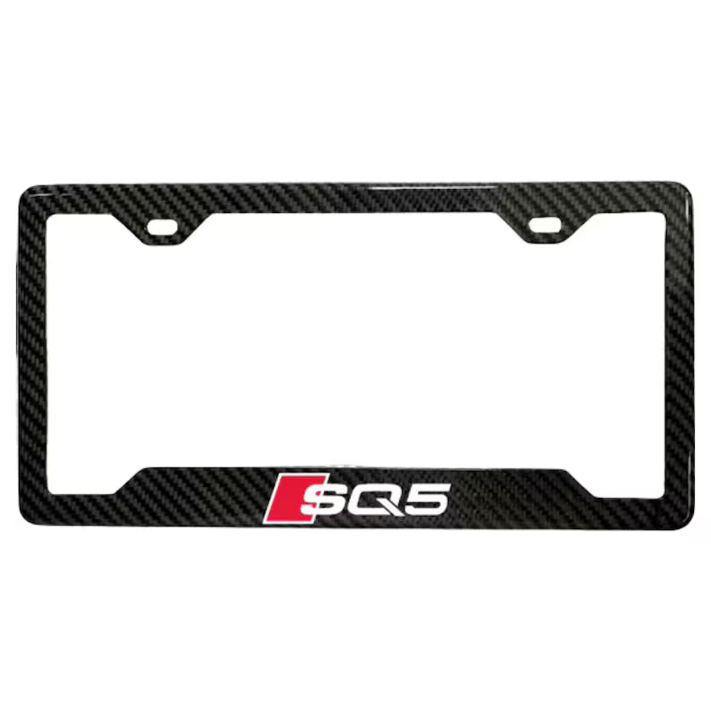 AUDI SQ5 100% REAL CARBON FIBER CAR LICENSE PLATE FRAME