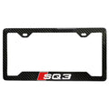 AUDI SQ3 100% REAL CARBON FIBER CAR LICENSE PLATE FRAME