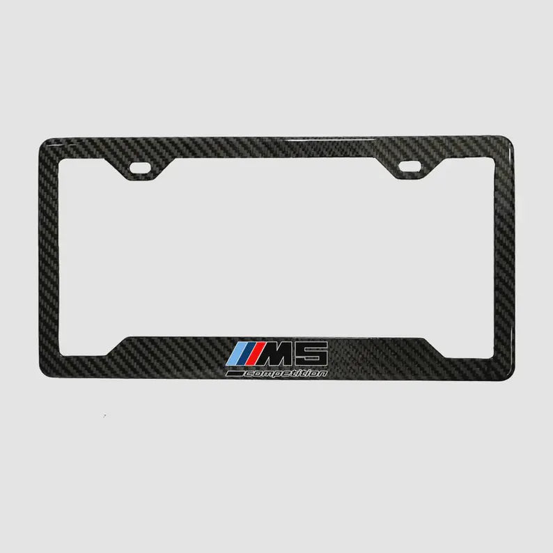 BMW M5 COMPETITON 100% REAL CARBON FIBER CAR LICENSE PLATE FRAME