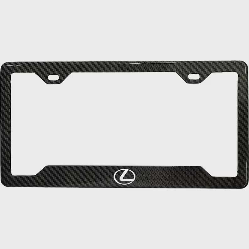 Lexus 100% REAL CARBON FIBER CAR LICENSE PLATE FRAME