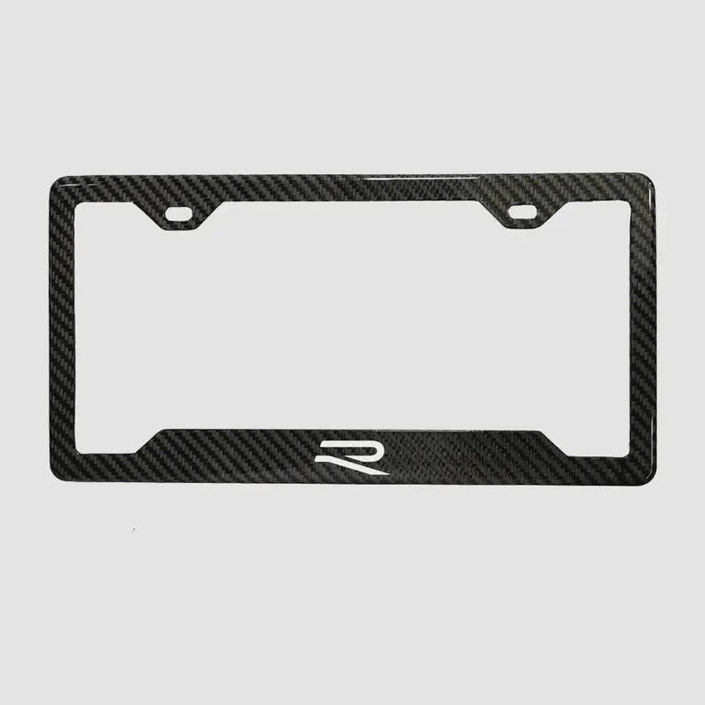 Golf R 2019+ 100% REAL CARBON FIBER CAR LICENSE PLATE FRAME