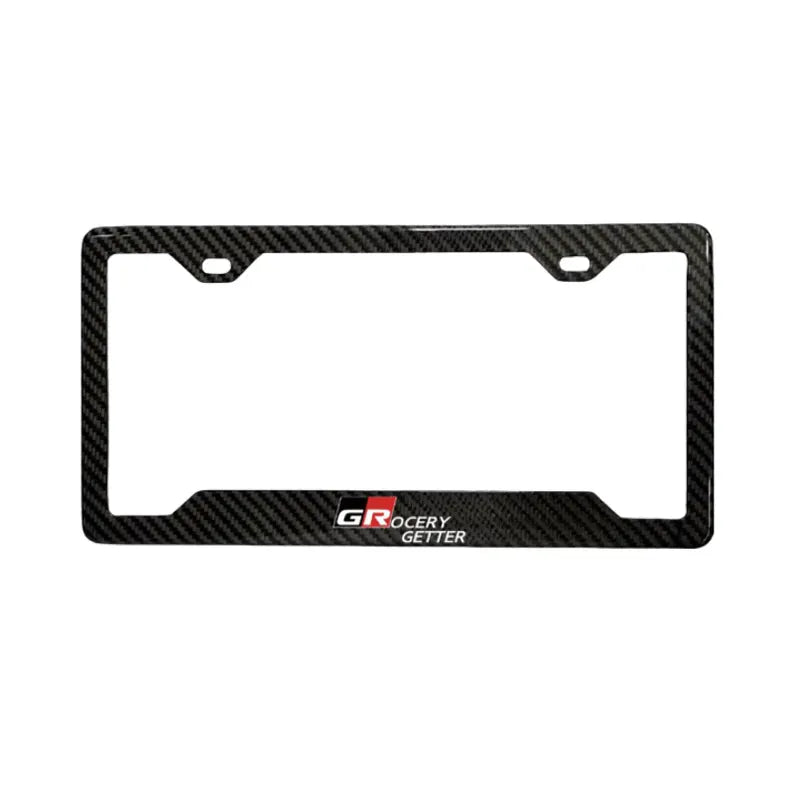 TOYOTA GR 100% REAL CARBON FIBER CAR LICENSE PLATE FRAME