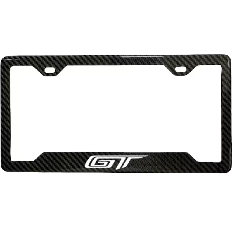 FORD GT 100% REAL CARBON FIBER CAR LICENSE PLATE FRAME