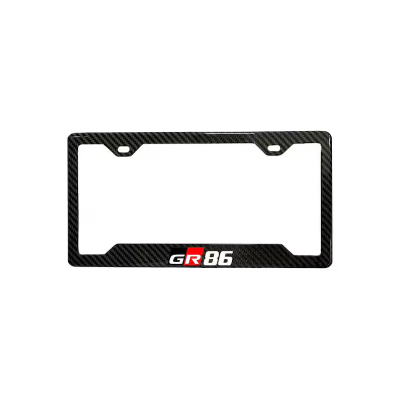TOYOTA GR86 100% REAL CARBON FIBER CAR LICENSE PLATE FRAME