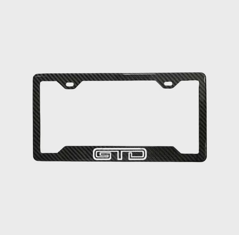 MUSTANG GTD 100% REAL CARBON FIBER CAR LICENSE PLATE FRAME