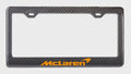 MCLAREN 100% REAL CARBON FIBER CAR LICENSE PLATE FRAME