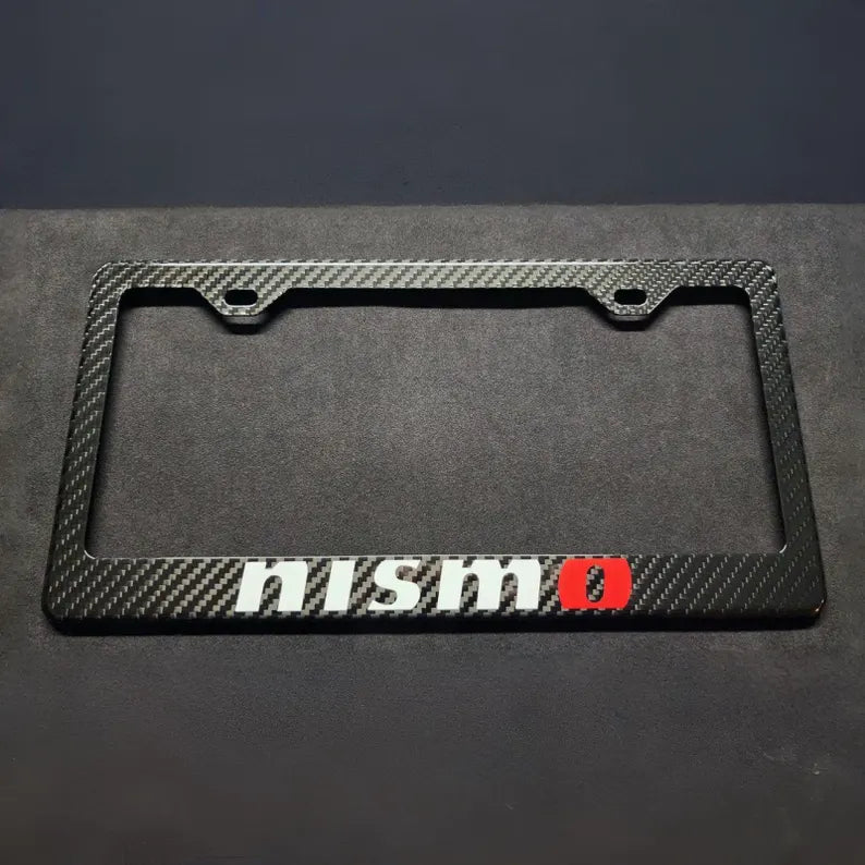 NISMO 100% REAL CARBON FIBER CAR LICENSE PLATE FRAME