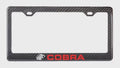 COBRA 100% REAL CARBON FIBER CAR LICENSE PLATE FRAME