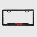 TOYOTA TRD 100% REAL CARBON FIBER CAR LICENSE PLATE FRAME