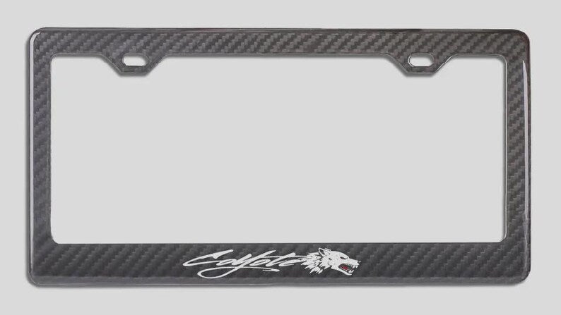 Mustang Coyote 100% Real Carbon Fiber License Plate Frame