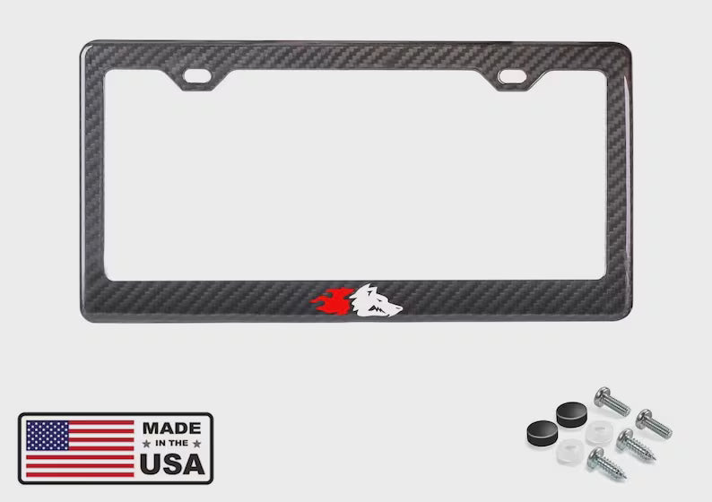 Mustang Coyote 100% Real Carbon Fiber License Plate Frame