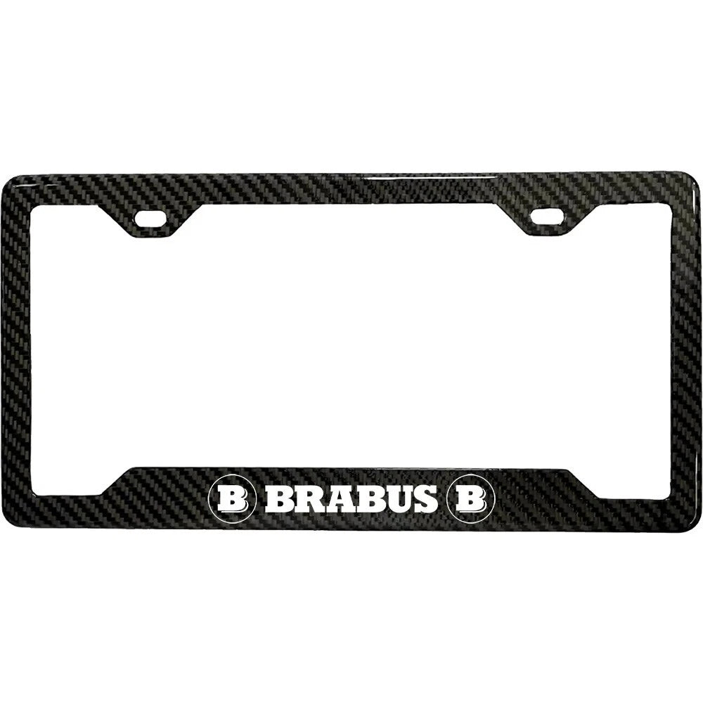 BRABUS 100% REAL CARBON FIBER CAR LICENSE PLATE FRAME