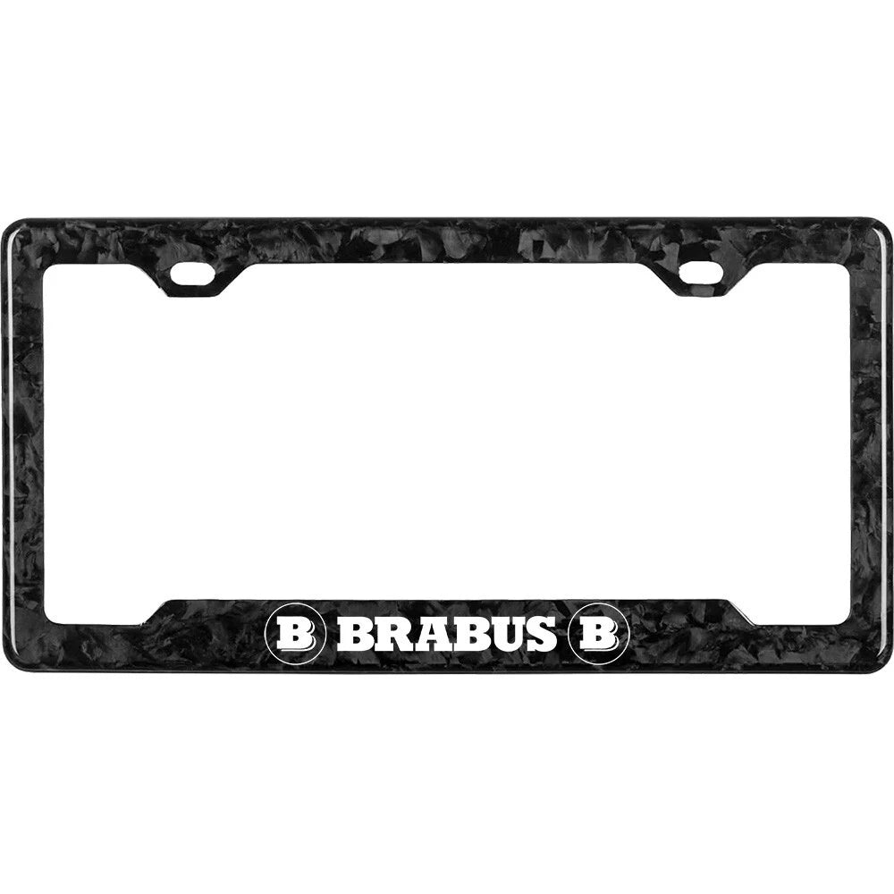 BRABUS 100% REAL CARBON FIBER CAR LICENSE PLATE FRAME