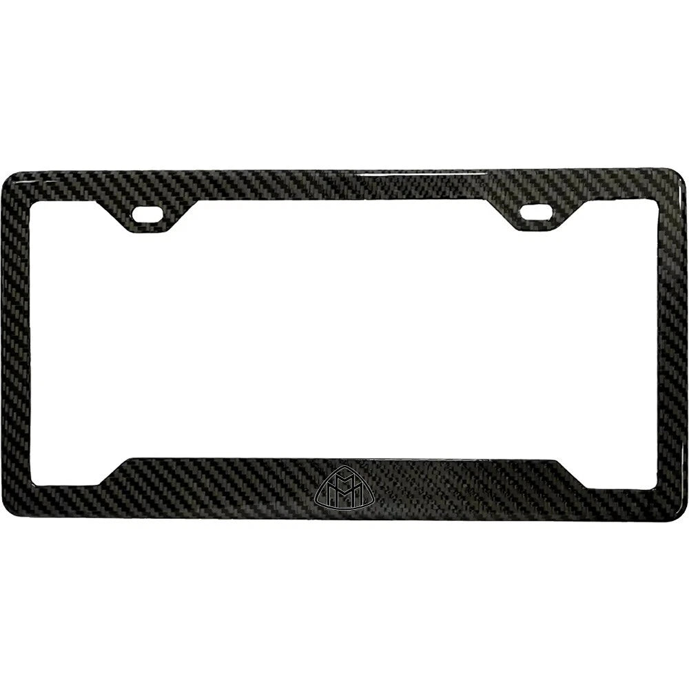 MAYBACH BLACK 100% REAL CARBON FIBER CAR LICENSE PLATE FRAME