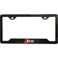 AUDI RS 100% REAL CARBON FIBER CAR LICENSE PLATE FRAME
