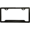 PLAIN 100% REAL CARBON FIBER CAR LICENSE PLATE FRAME