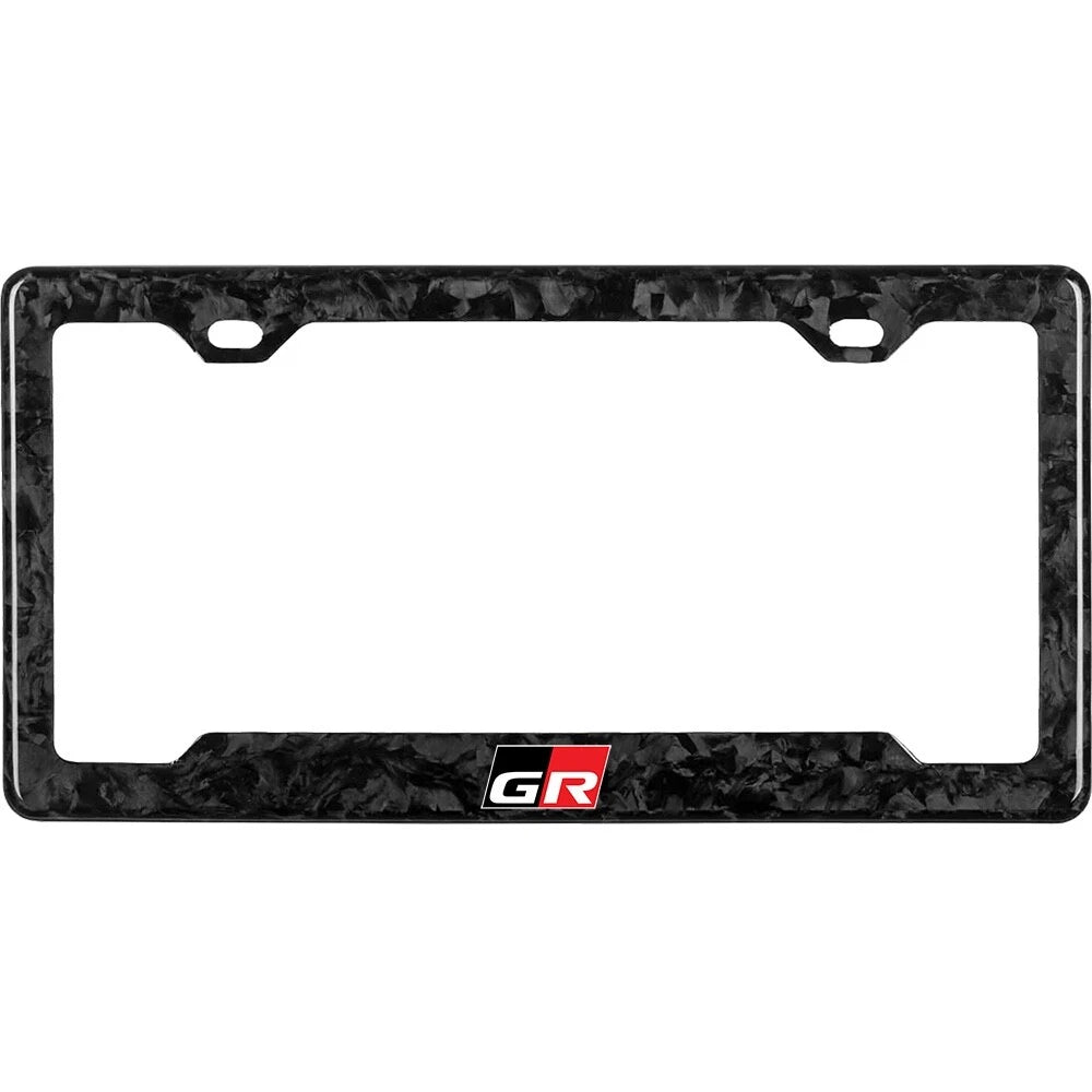 TOYOTA GR 100% REAL CARBON FIBER CAR LICENSE PLATE FRAME