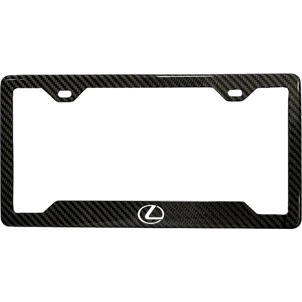 LEXUS 100% REAL CARBON FIBER CAR LICENSE PLATE FRAME