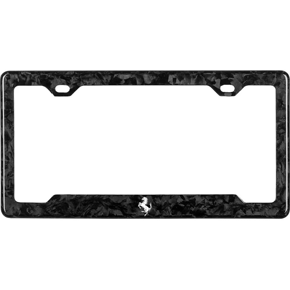 FERRARI 100% REAL CARBON FIBER CAR LICENSE PLATE FRAME