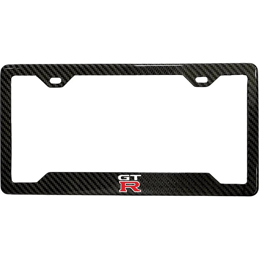 GTR 100% Real Carbon Fiber License Plate Frame