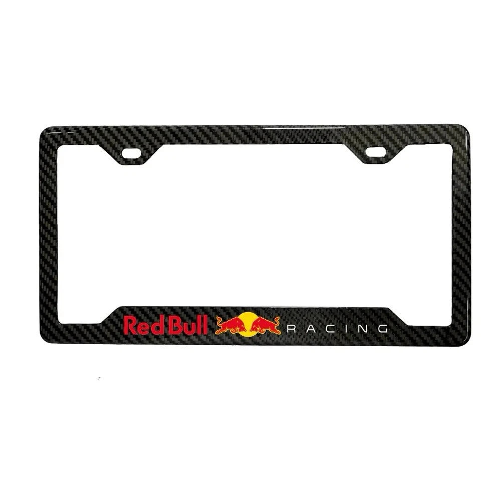 REDBULL RACING 100% REAL CARBON FIBER CAR LICENSE PLATE FRAME