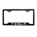 TESLA 100% REAL CARBON FIBER CAR LICENSE PLATE FRAME