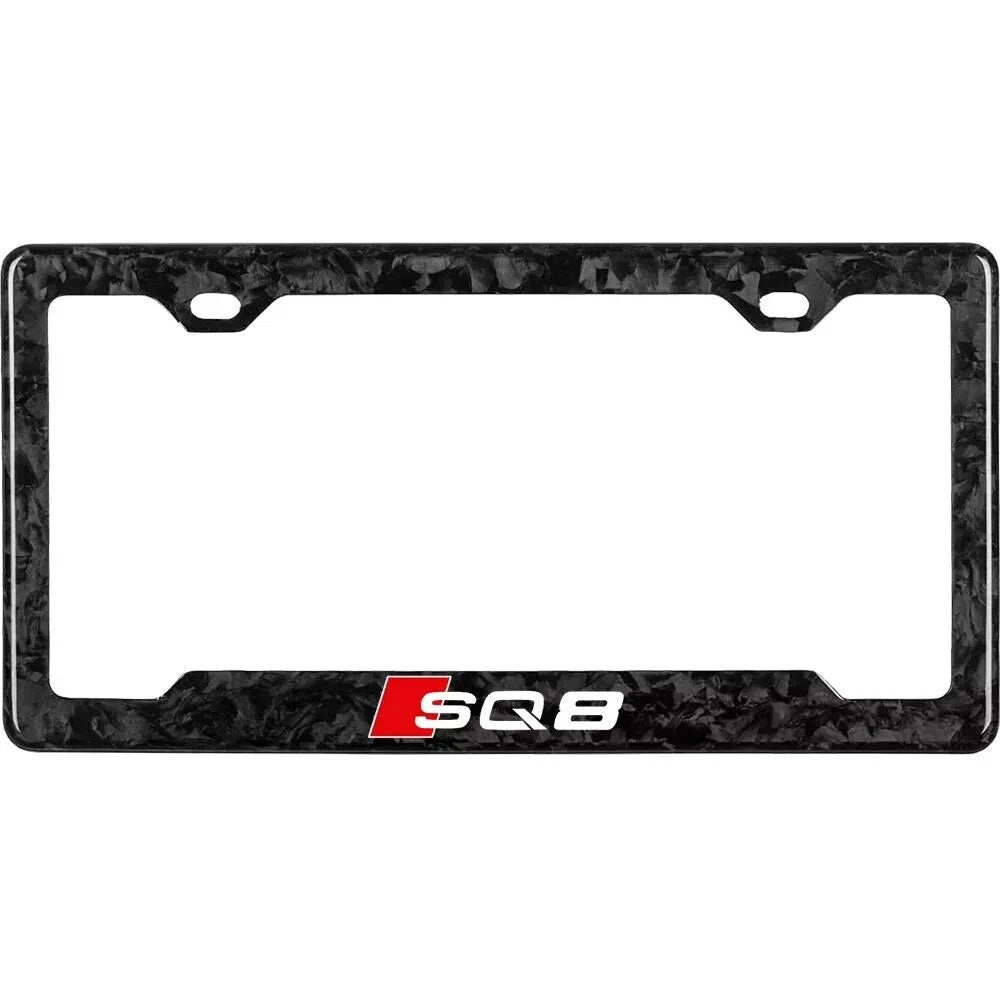 AUDI SQ8 100% REAL CARBON FIBER CAR LICENSE PLATE FRAME