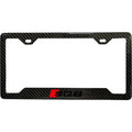 AUDI SQ8 BLACK 100% REAL CARBON FIBER CAR LICENSE PLATE FRAME