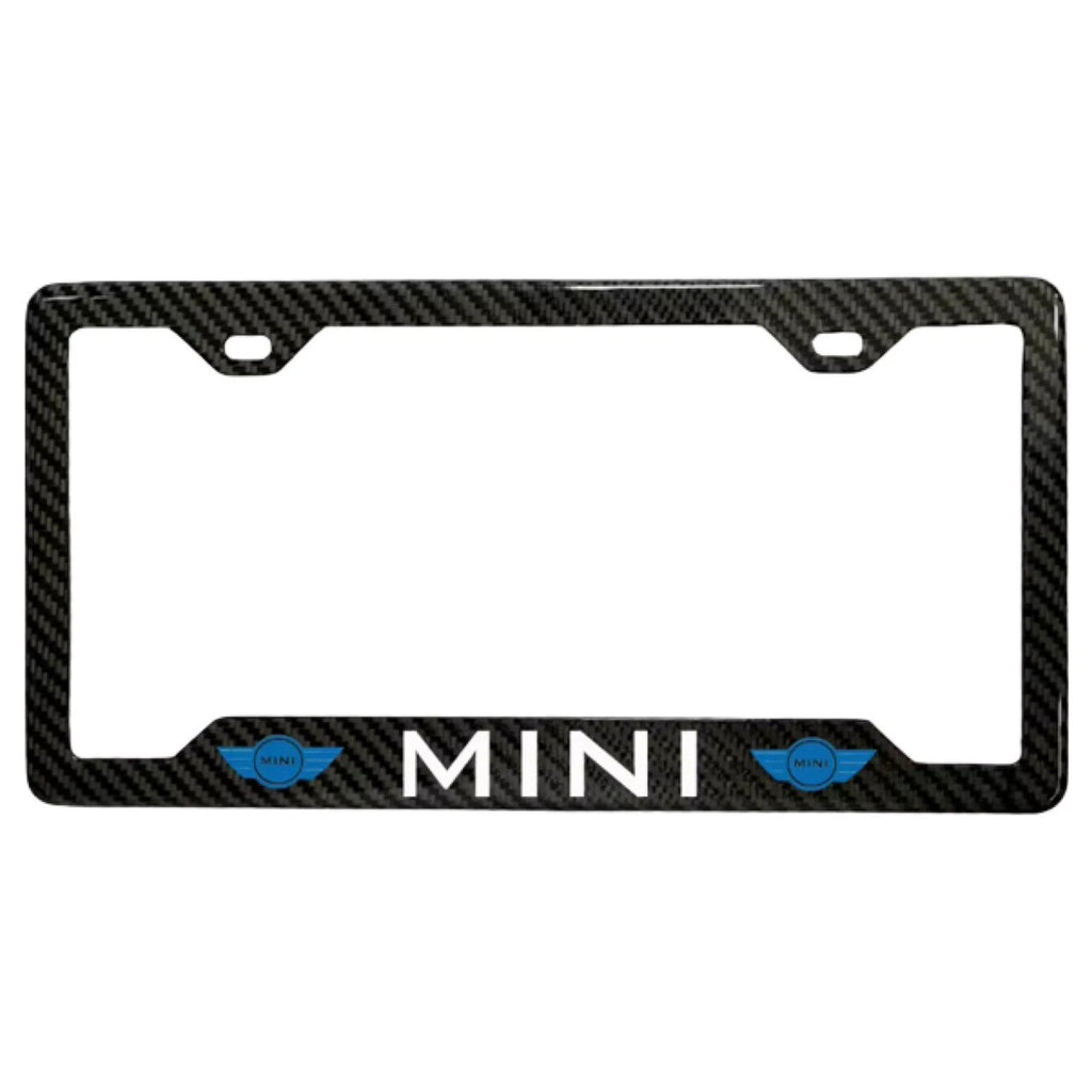 MINI COOPER 100% REAL CARBON FIBER CAR LICENSE PLATE FRAME