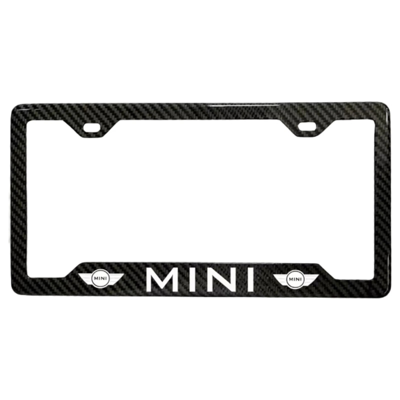 MINI COOPER 100% REAL CARBON FIBER CAR LICENSE PLATE FRAME