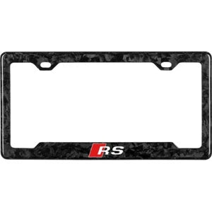 AUDI RS 100% REAL CARBON FIBER CAR LICENSE PLATE FRAME