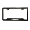 SUPRA 100% REAL CARBON FIBER CAR LICENSE PLATE FRAME