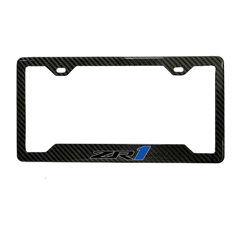ZR1 100% REAL CARBON FIBER CAR LICENSE PLATE FRAME